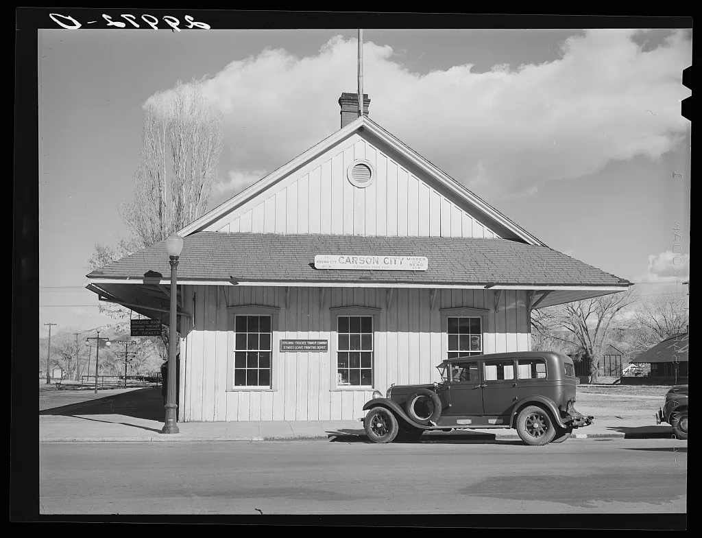 Railroad station. Carson City, Nevada, 1940