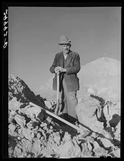 [Untitled photo, possibly related to: Rocky Mountain George, old…, Nevada, 1940