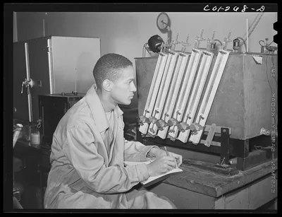 Atlanta University, Atlanta, Georgia. Chemistry student, 1942