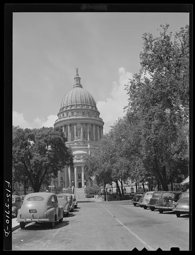 Photograph from Wisconsin: Madison, Wisconsin. State capitol