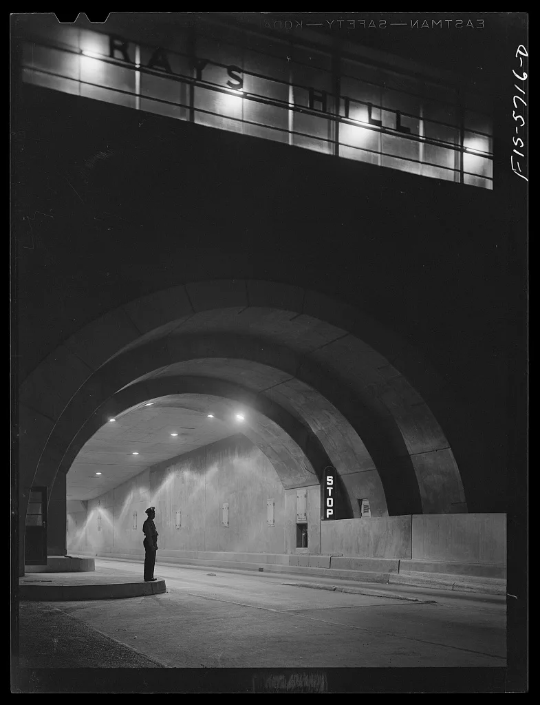 Pennsylvania Turnpike, Pennsylvania. Tunnel, 1942