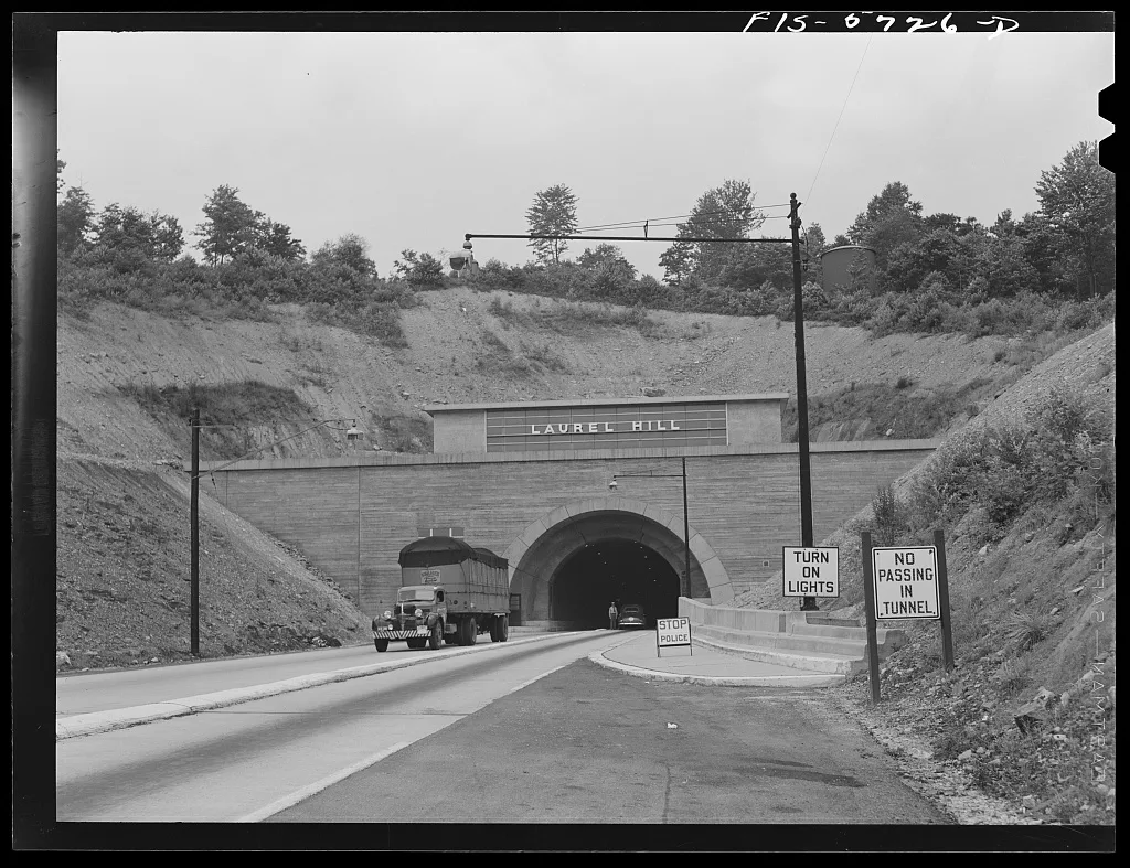 Pennsylvania Turnpike, Pennsylvania. Tunnel, 1942
