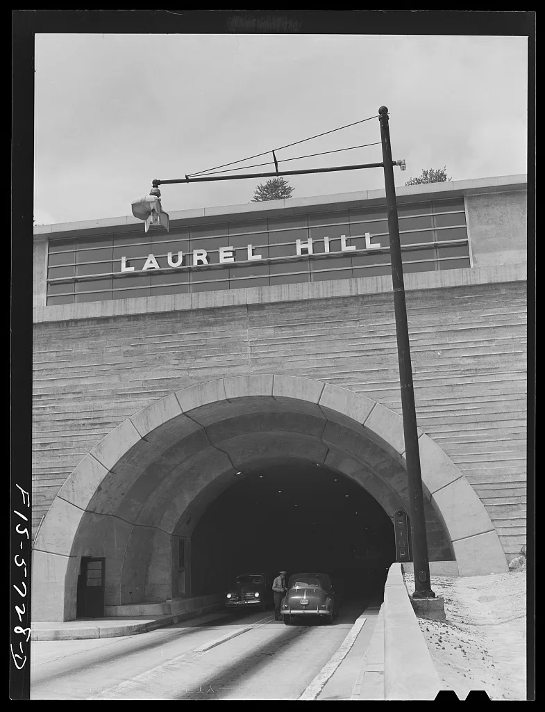 Pennsylvania Turnpike, Pennsylvania. Tunnel, 1942