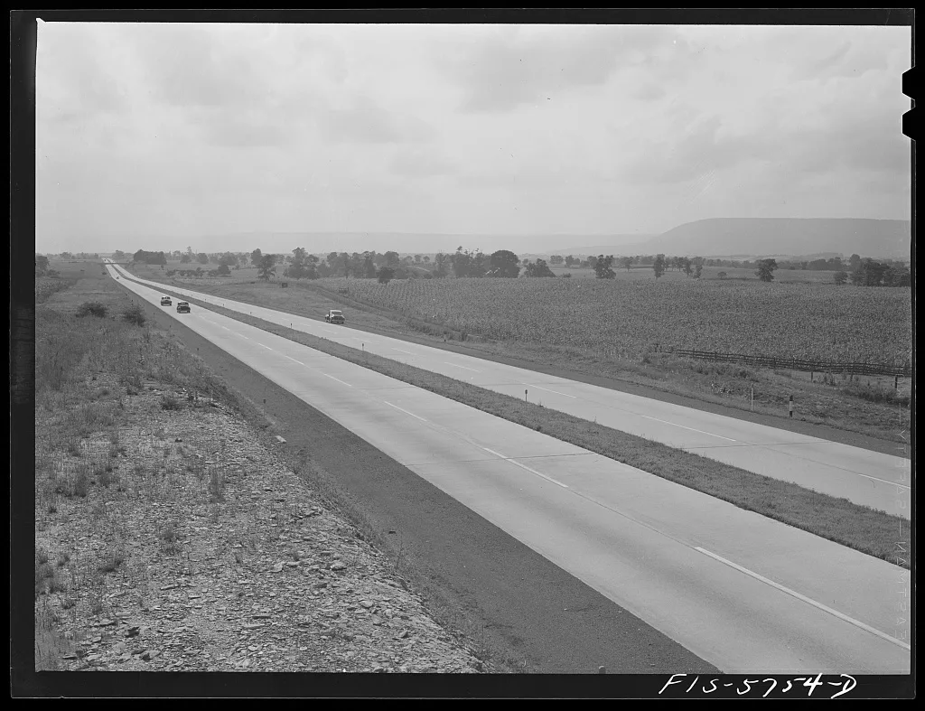 Pennsylvania Turnpike, Pennsylvania, 1942