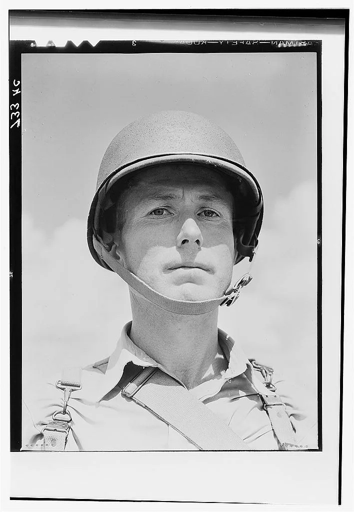 Portrait of a U.S. Army paratrooper, 1942