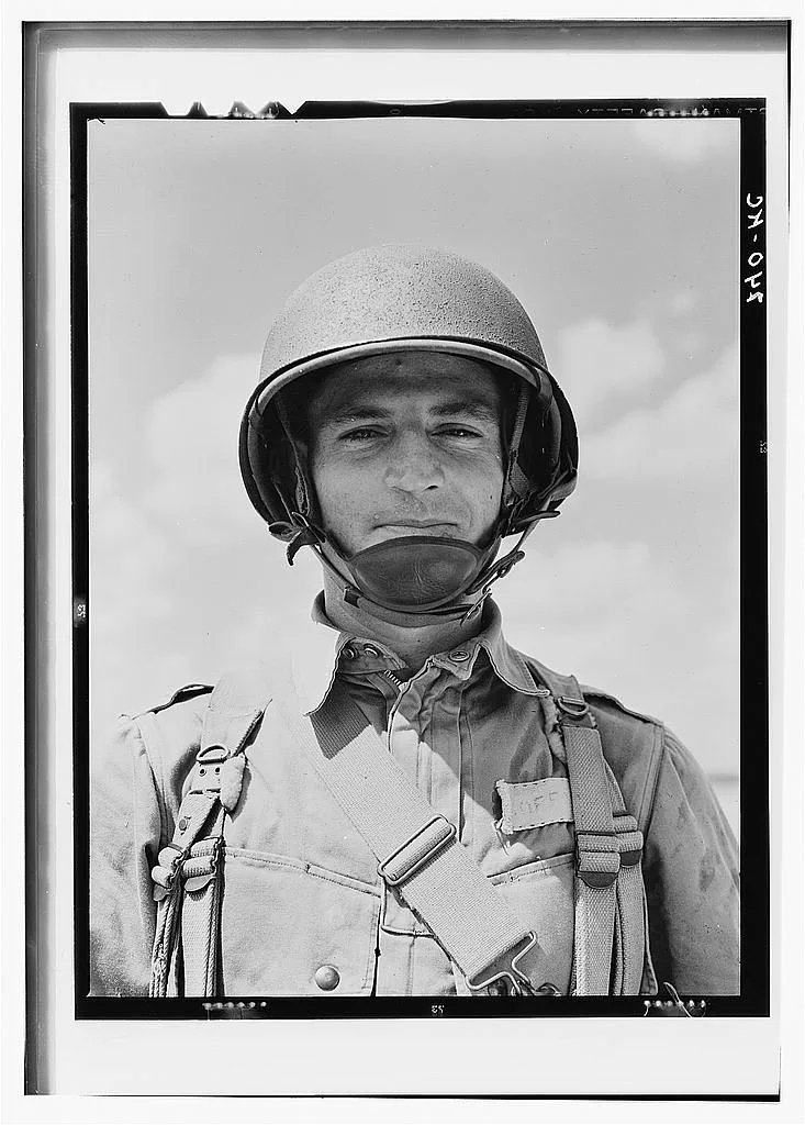 Portrait of a U.S. Army paratrooper, 1942